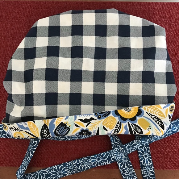 HANDMADE SCRUB CAP/HAT * REVERSIBLE * LONG TIES - Picture 9 of 13